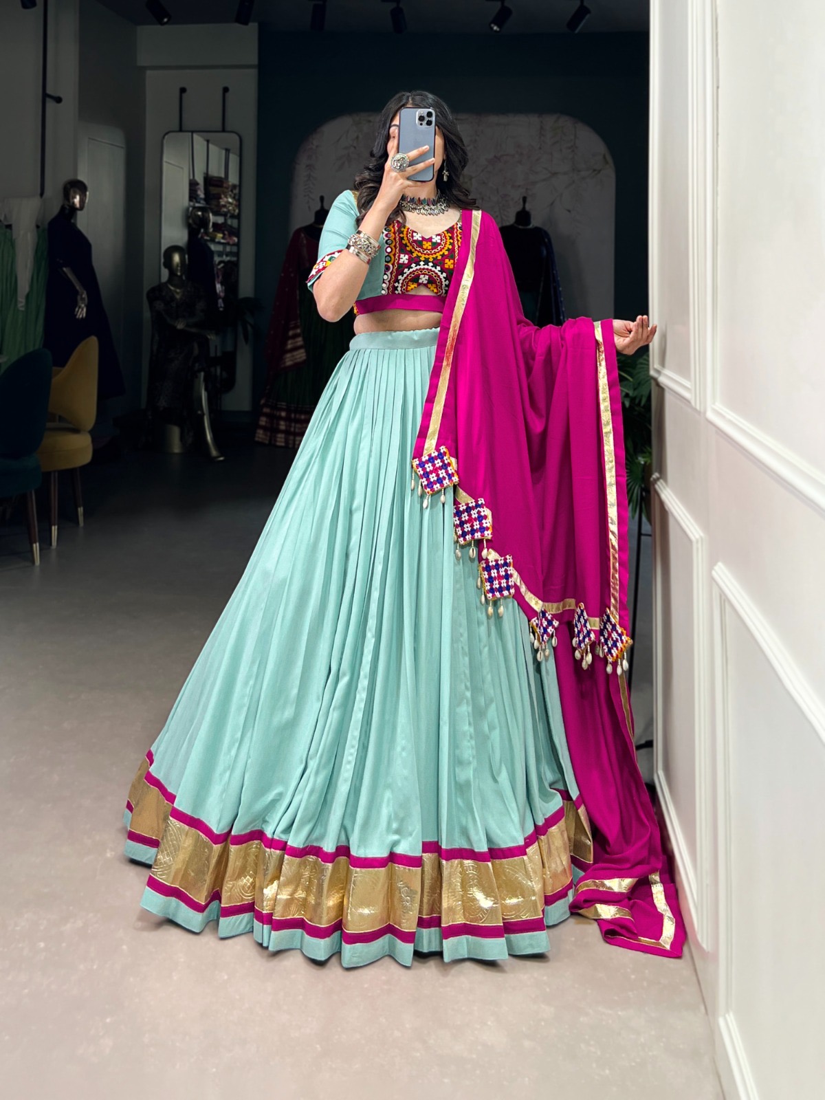 Navratri Lehenga Choli Pure Rayon - Image 3
