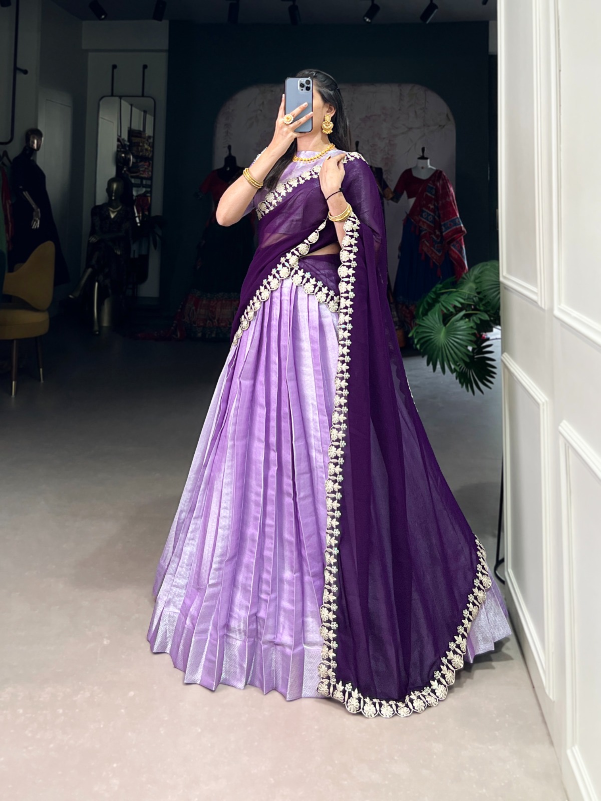 Lehenga Choli Jacquard Silk - Image 5