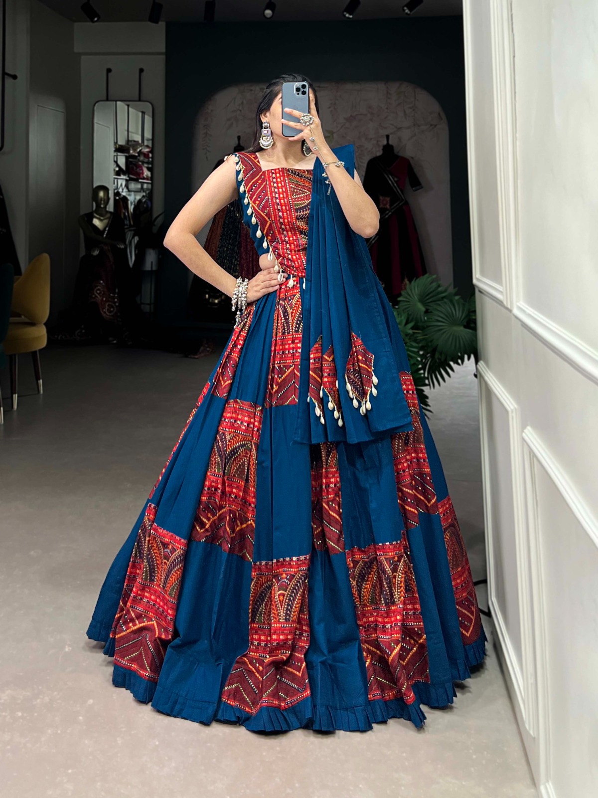 Navratri choli Pure Cotton