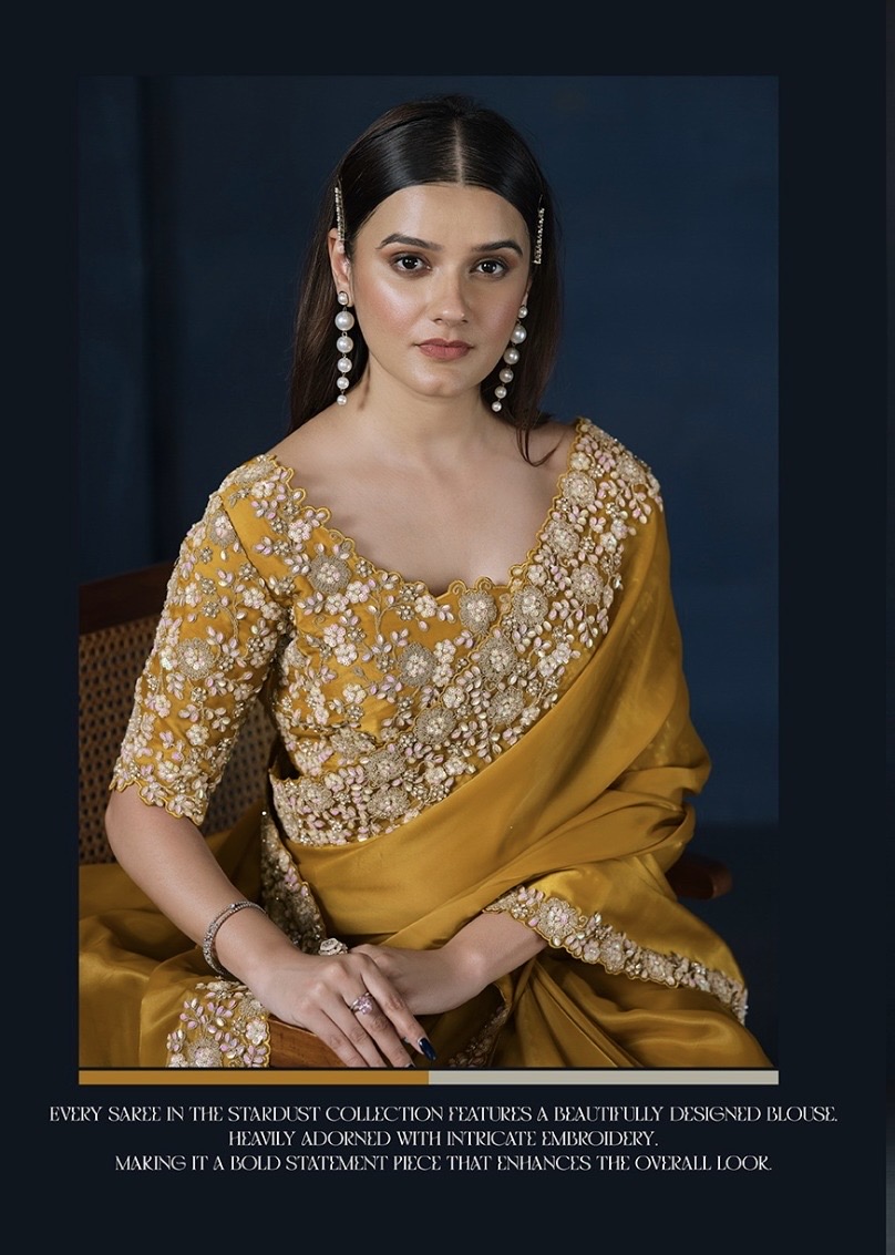 Saree Crepe Satin Silk - Image 4