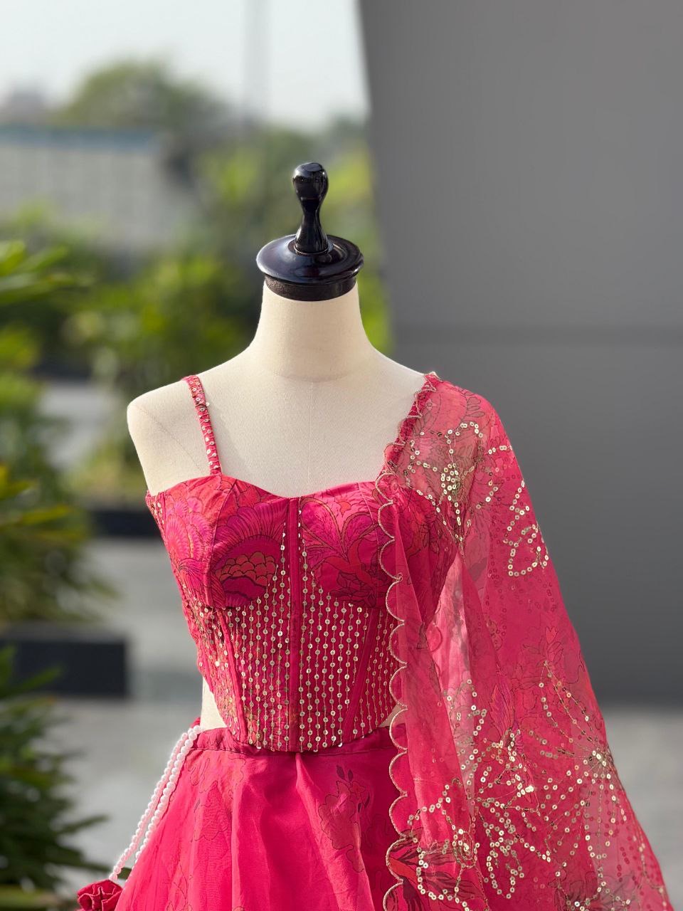 Pure Organza Lehenga Choli - Image 5