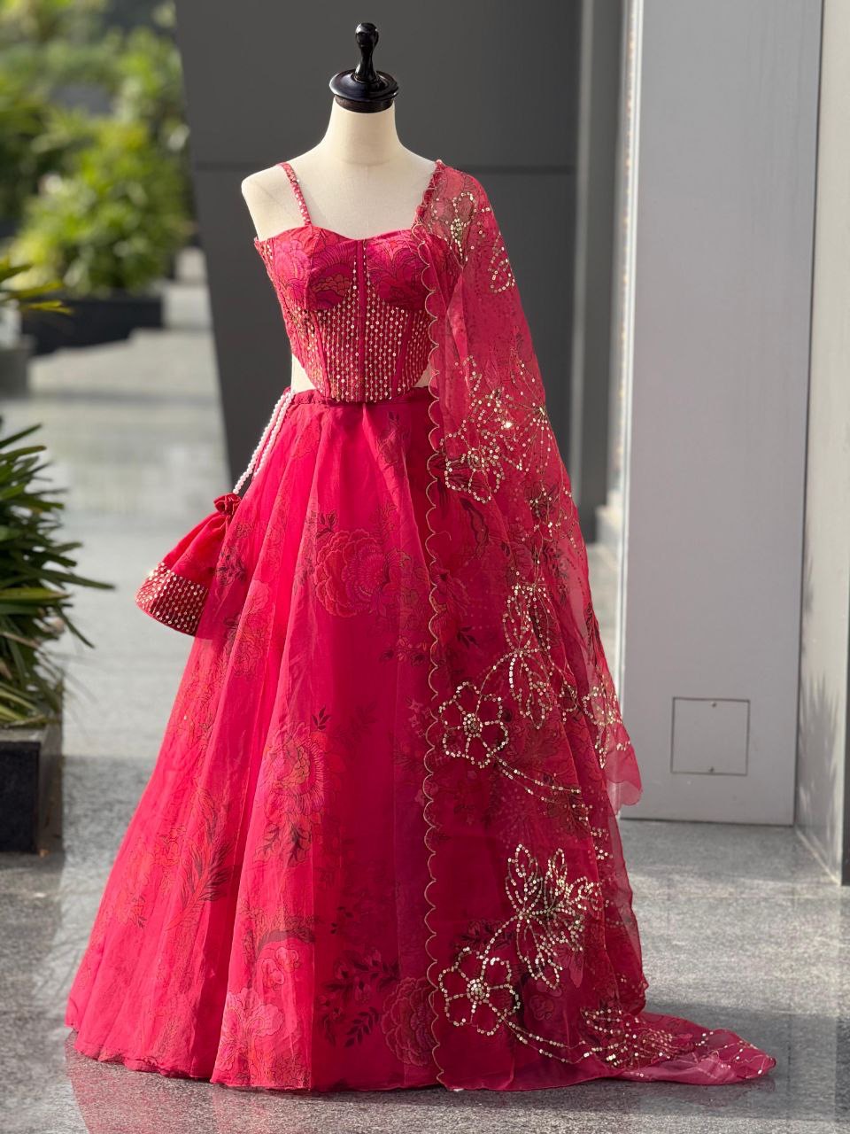 Pure Organza Lehenga Choli