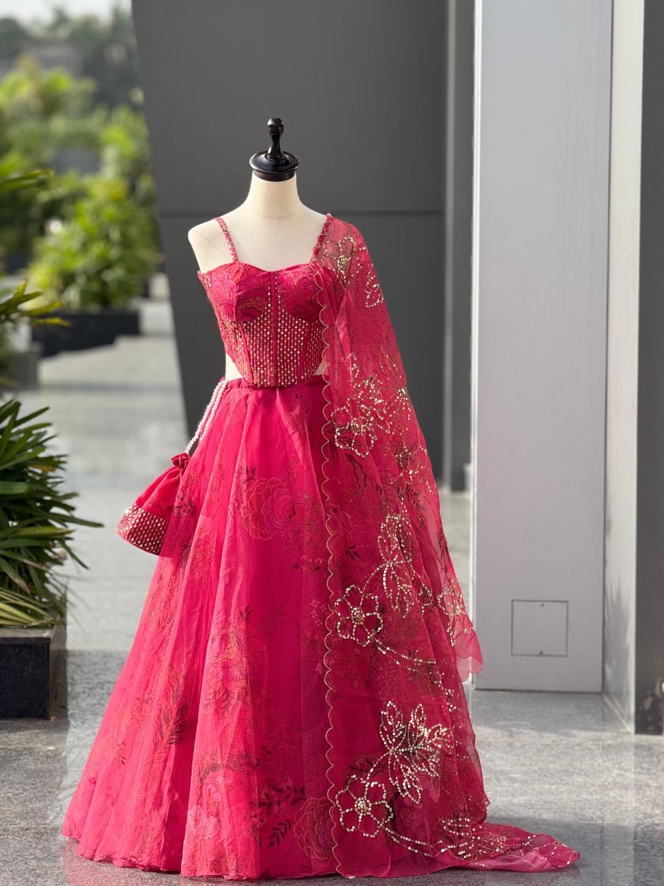 Pure Organza Lehenga Choli - Image 3