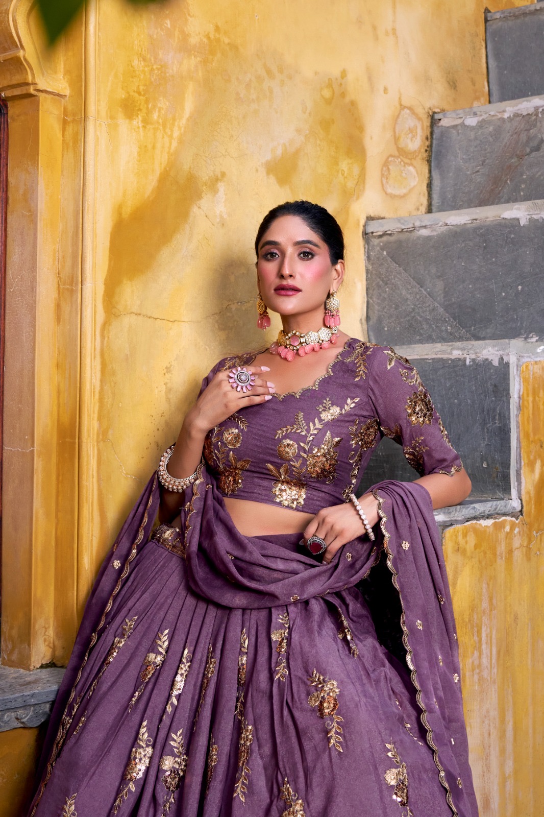 Lagenga Choli Set Chocolate Crush - Image 6