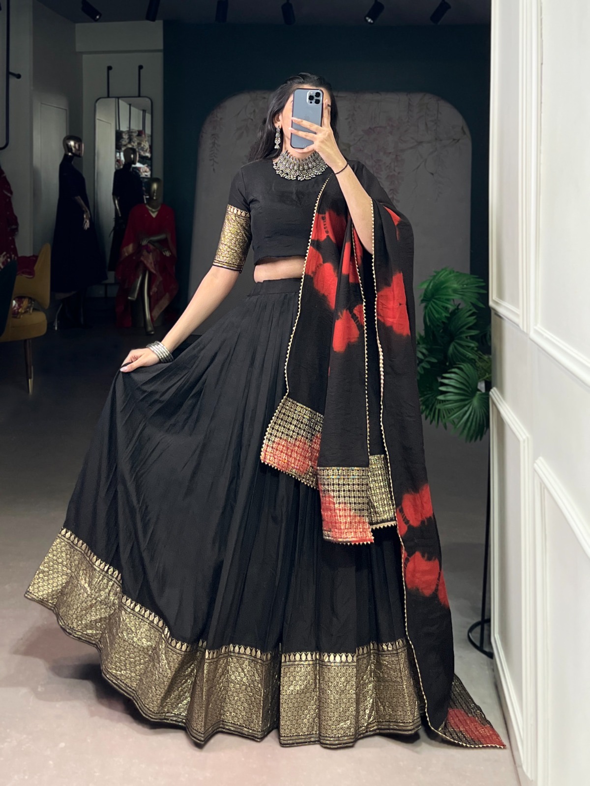Lahenga Choli Pure Chanderi - Image 6